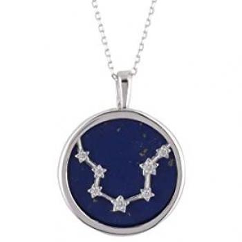 Lapis Lazuli Zodiac Pendant Necklace