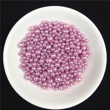 Imitación Acrílica Púrpura 10g – Perlas Redondas 2,5-8mm