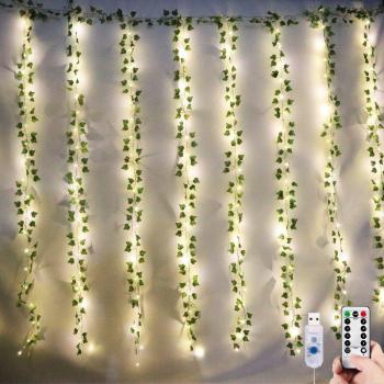 3x2m Remote Control LED Ivy Light Curtain for Christmas Wedding Decoration