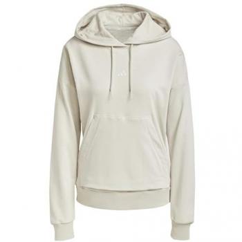 Sudadera con Capucha Adidas French Terry Small Logo, Gris, Para Mujeres