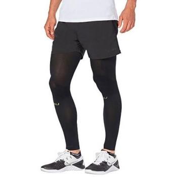 2XU Unisex Recovery Flex Leg Sleeves, Black/Nero, Size Large