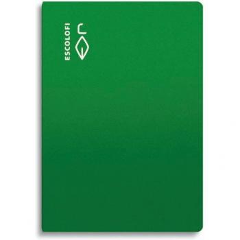 Libreta grapada folio 50 hojas pauta 3,5 mm verde