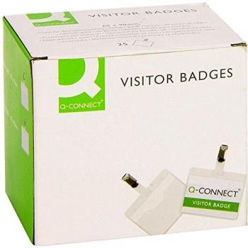 Q Connect Visitor Badge 60 X 90Mm Pk25 KF01560
