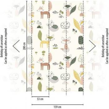 Sfondo Fotografico Profhome 391891 – Carta da Parati Goffrata Opaca 1,59 m x 2,8 m