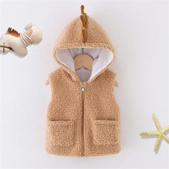 Gilet à capuche en polaire pour garçon et fille PatPat