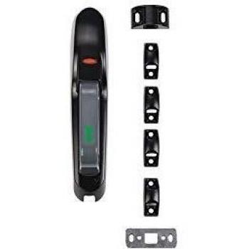 DS5211-013 Crémone pompier Defy avec gâches alu laqué noir RAL9005