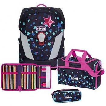 Scout Sunny II Schulranzen Pack 4‑Teil – Sweet Stars