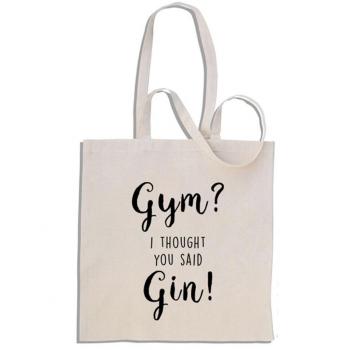 Gym? Ich hab' nur Gin gedacht! – Umweltfreundliche Baumwollpackung