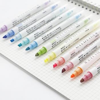 12 Pcs Double Ended Mildliner Highlighters
