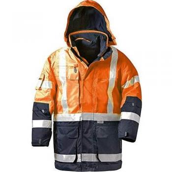 Elysee Warnschutzparka 4in1 orange/marine Gr.L EN471