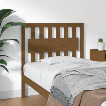 JINLEFU Honey Brown Solid Wood Pine Bed Headboard, Dimensions: 95.5x4x100 cm