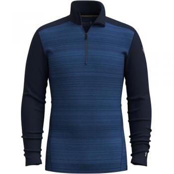 Forro Polar Azul Oscuro 1/2 Cierre Smartwool Merino