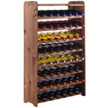 Weinaufbewahrungssystem Optiplus M2 – Abschlussboard, 56 Flaschen, gebürstetes Braun