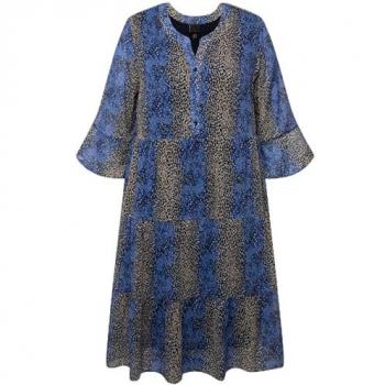 Ulla Popken Stilvolles A-Linien Midikleid