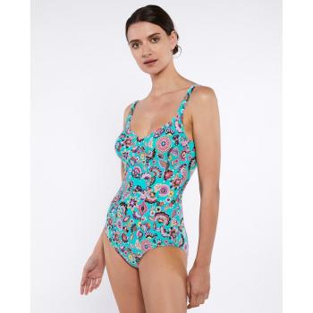 Onades Bañador Básico de Microfibra con Flores