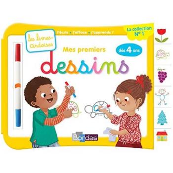 Mes premiers dessins, dès 4 ans : Avec 1 feutre effaçable 2 couleurs