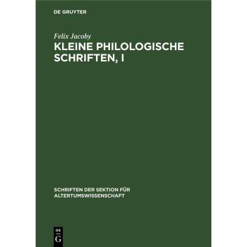 Vitalsource Technologies, Inc. Kleine Philologische Schriften, I
