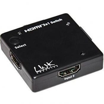 Hub HDMI Mini con Connessioni di 3 Dispositivi a 1 TV Link