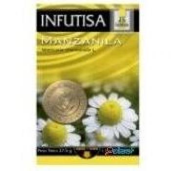 INFUTISA Standard Manzanilla‑Schwarz‑Infusion – 25 Stück