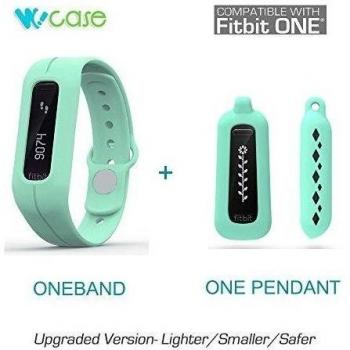 Fitbit One Combo de Moda: Banda y Collar Turquesa