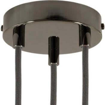 Kit de connexion créatif – Cylindrique métal noir perle, 3 trous