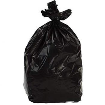 Promosac Mediprotec : sac poubelle 130–160 L noir 70 µ, pack de 100 sacs – 800×1150 mm