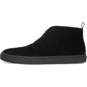 Fred Perry Botín de Couro Pretinho Modelo Hawley 41