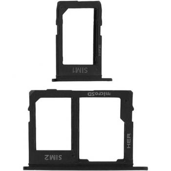 Plateaux de remplacement noirs pour carte Nano SIM Samsung Galaxy J6