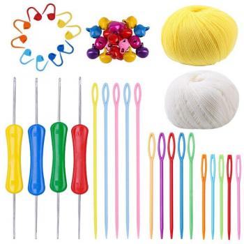 Soft Yarn Knitting Tools with Double Head Crochet Hooks