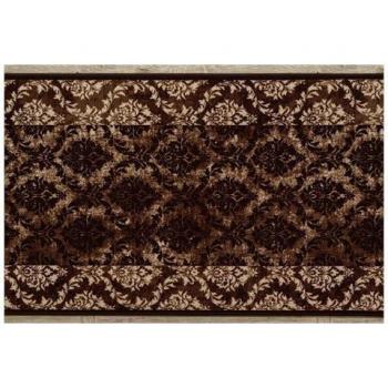 RUGSX Non-Slip Brown Runner 80 cm