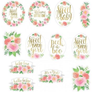 Amscan Décorations Florales pour Fête de Bébé (Pack de 12)