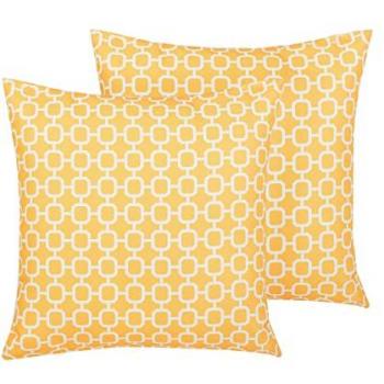 Coussins Extérieurs 40 x 40 cm en Tissu Jaune