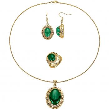 Schmuck‑Komplettsatz für Frauen – 4 Stück, Modell „Elegant Gold“ by KLiNGEL