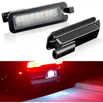 LED 18‑SMD Blanco 3x Brighter, 2 piezas – Placas de Matrícula Dodge Challenger