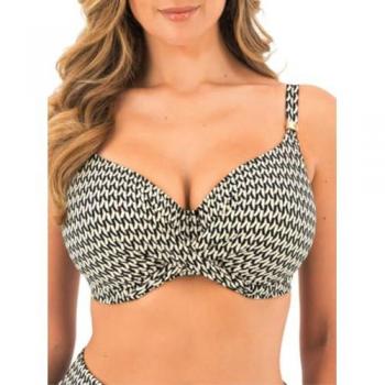 Fantasie Koh Lipe 32F Full-Cup Bikini Top – Black & Cream