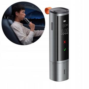 Éthylotest électronique SafeJourney Pro Series 470 mAh, Type-C, écran LCD, couleur noire