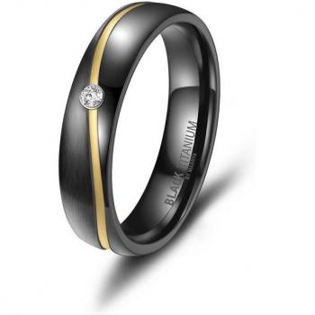 MARRYA Partnerring Damen Schwarz 52
