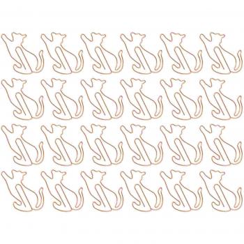 Clips de papel con diseño de animal dorado, 25 unidades, para uso creativo en oficina