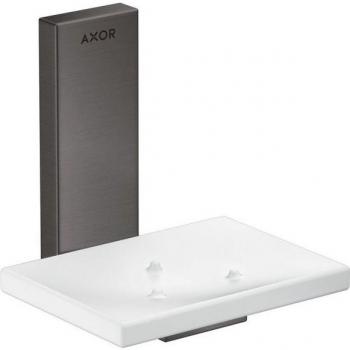 Hansgrohe Axor Seifenschale 42605340 – Glas, Wandmontage, gebürstetes Schwarz-Chrom