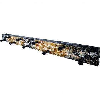 Haku Möbel Garderobenleiste 115 cm schwarz-gold