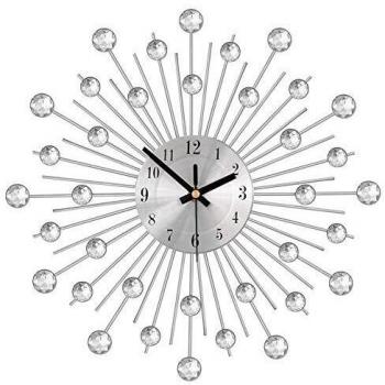 Orologio da Parete in Cristallo Elegantissimo di Nachar con Moderno e Muto in Crystal per la Decorazione del Soggiorno