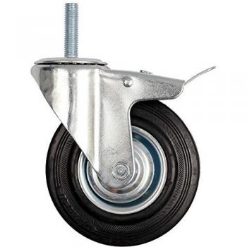 Roue pivotante 125 mm frein et roulement