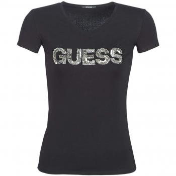 Camiseta Guess para Mujer, SS Vn Gipsy, Color Jet Black