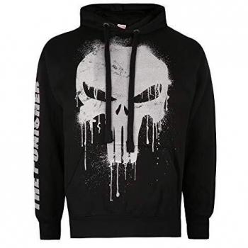 Hoodie Marvel Calavera Castigador, Negro, XL para Hombre