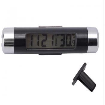 Auto‑LED-Bildschirmuhr 2‑in‑1: Digitale Uhr, Temperaturanzeige, Batteriefunktion