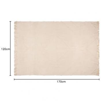Tapis Tufté Inca Blanc 120 x 170 cm