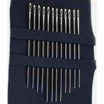 12pcs Gold Tail Darning Needles Set