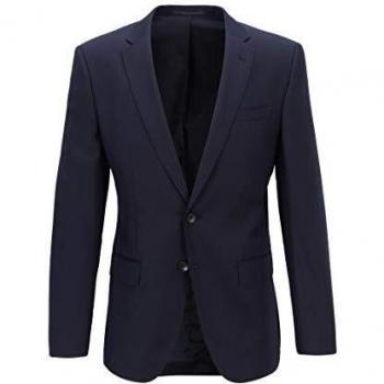 BOSS Herren Huge6 Slim-Fit Business-Sakko aus Schurwoll-Serge