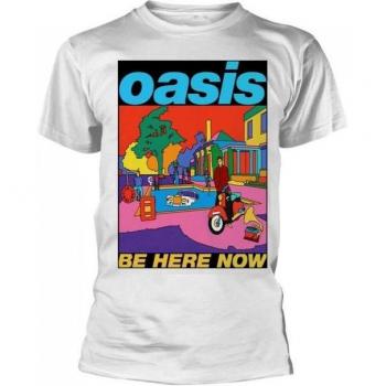 T-shirt unisexe adulte Oasis Be Here Now XL blanc