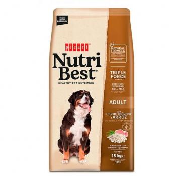 Nutribest Adult Cerdo Ibérico y Arroz 15 Kg Comida Para Perros